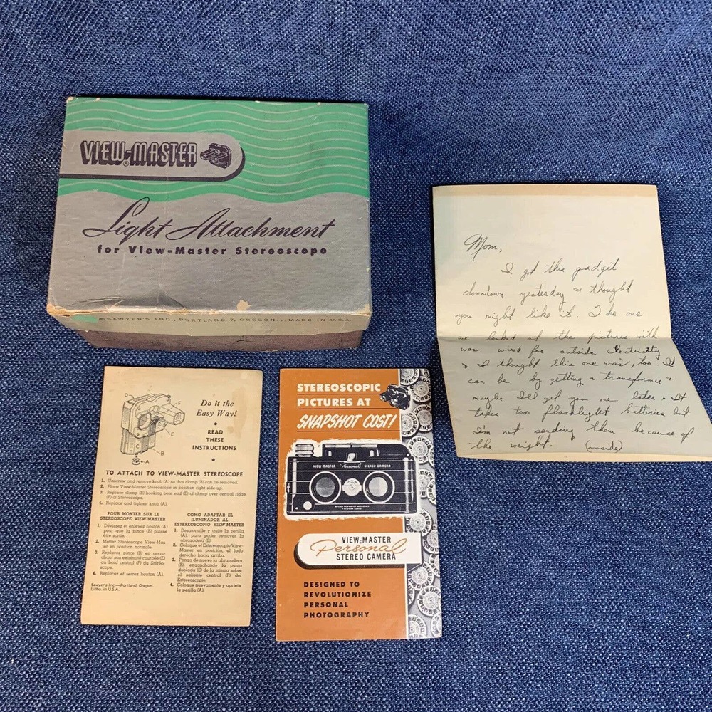 Vintage Sawyer's Bakelite View-Master Light Attachment AS IS FOR PARTS